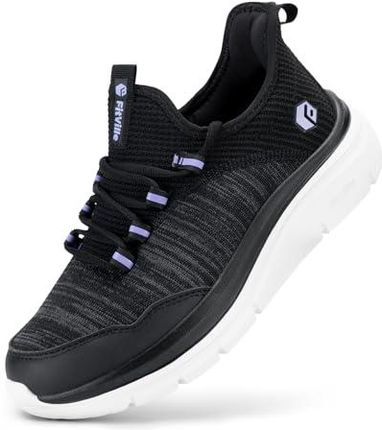 Fitville Damskie Buty Do Chodzenia Extra Wide Slip On Sneakers Lekkie Buty Do Biegania Wygodne Sneakersy Oddychające Rekreacyjne Buty Fitness Sli