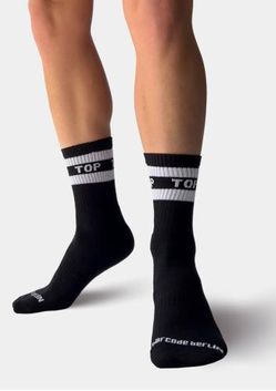 Barcode Berlin Fetish Half Socks Top Black