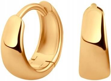 Kolczyki srebrne pozłacane - koła - Simple YES