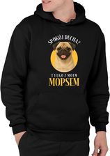 Zdjęcie Spokój ducha? Tylko z moim mopsem - męska bluza na prezent - Katowice