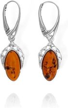 Zdjęcie Efektowne Srebrne Kolczyki z Bursztynem Bursztynami - Dobczyce