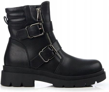 Workery damskie ze sprzączkami 37