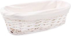 Zdjęcie OWALNY KOSZ WIKLINOWY Z MATERIAŁEM 35x18x9 cm Tin Tours - Oświęcim