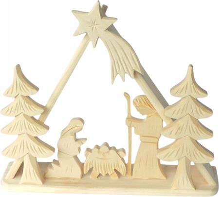 Duża ludowa Szopka Betlejemska - Trójkąt Ludowe Rękodzieło