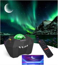 Zdjęcie PROJEKTOR GWIAZD ZORZA POLARNA Księżyc Lampka Nocna Rzutnik BT Pilot Kosmos - Sieradz