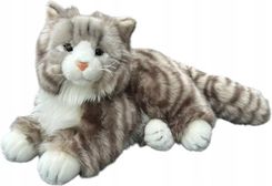 Zdjęcie Dubi Maskotka Pluszowy Kotek Norweski Leżący Kot Pluszak - Dynów
