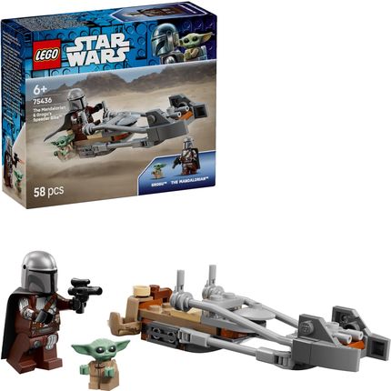 LEGO Star Wars 75436 Śmigacz Mandalorianina i Grogu