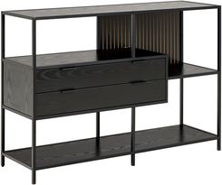 Zdjęcie Actona Regał Seaford 2S 114X78 Czarny Mat - Łomianki