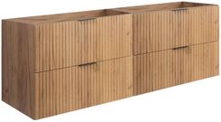 Zdjęcie Rodan Zestaw Mebli Łazienkowych Flow Z Szafkami Podumywalkowymi 80Cm Dąb Craft Złoty - Węgliniec