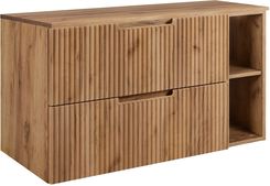 Zdjęcie Rodan Zestaw Mebli Łazienkowych Vena Z Szafką Podumywalkową 80Cm Otwartą I Blatem 100Cm Dąb Craft Złoty - Lubań