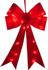 Zdjęcie Koopman Kokarda Dekoracyjna 25 Led 60Cm Czerwony - Łomża