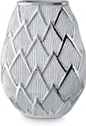 Eurofirany Wazon Dekoracyjny Saela 01 20x10x26cm Srebrny