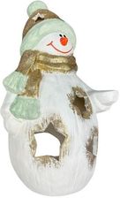 Zdjęcie Max-Land Bałwanek Figurka Ceramiczna Ozdoba Lampion Do Ogrodu Duża 36X22X17 - Libiąż