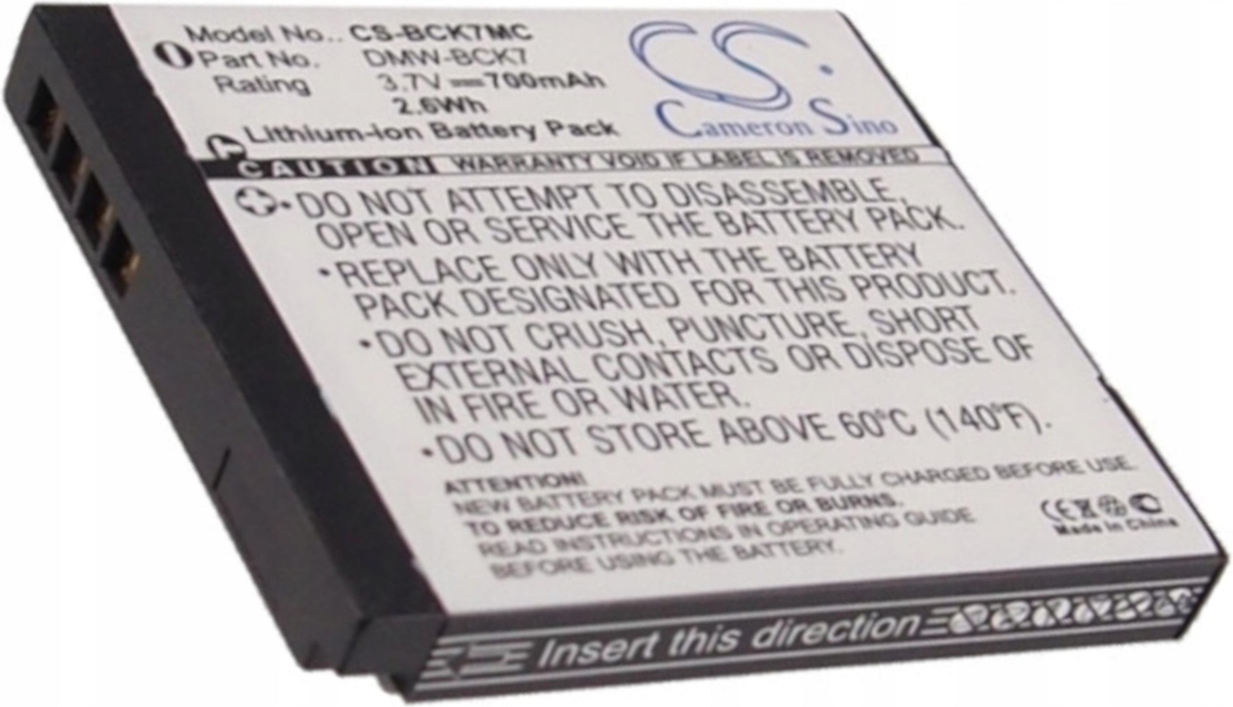 vhbw batteria compatibile con Panasonic Lumix DMC-FS16, DMC-FS28, DMC-FS22, DMC-FS18, DMC-FS37, DMC-FS35 fotocamera (550mAh, 3,7V, Li-Ion