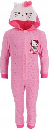 HELLO KITTY kombinezon pluszowa piżama onesie 5/6 lat 110 116