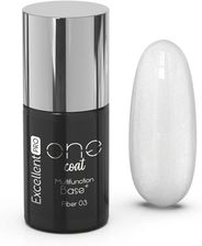 Zdjęcie Excellent Pro One Coat Multifunction Fiber Base Baza Hybrydowa Z Włóknami Sparkling Snow 7G - Nowe