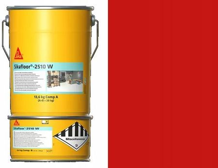 Sika 20kg Żywica Epoksydowa farba na posadzkę Beton Sikafloor 2510 Czerwona