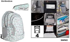 Zdjęcie Mp Main Paper Plecak Czterokomorowy 30X16X42Cm + Piórnik - Maków Podhalański