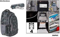 Zdjęcie Mp Main Paper Plecak Czterokomorowy 30X16X42Cm + Piórnik - Maków Podhalański