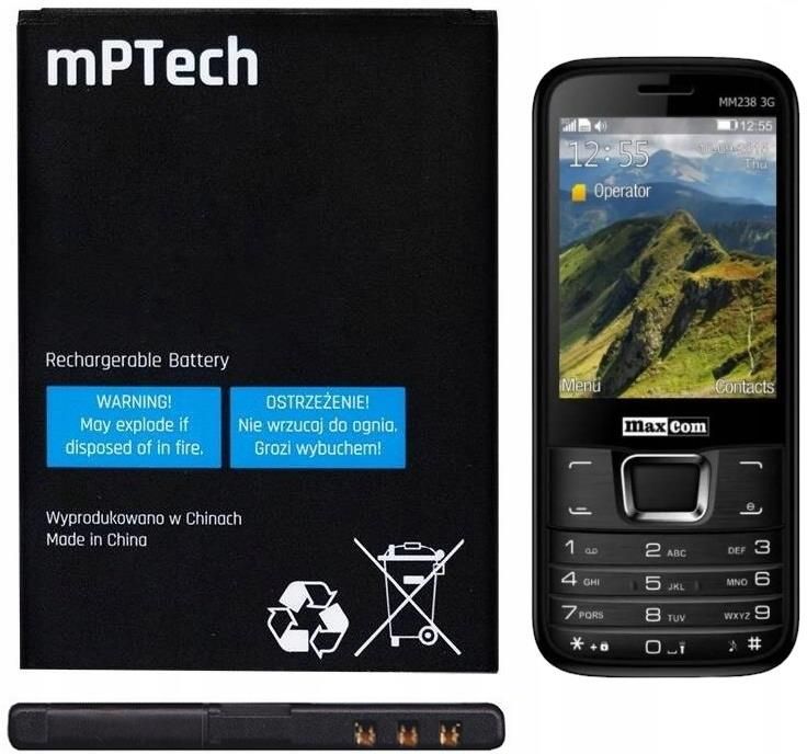 Bateria Mptech Nowa bateria do Maxcom MM238 3G akumulator - Opinie i ...