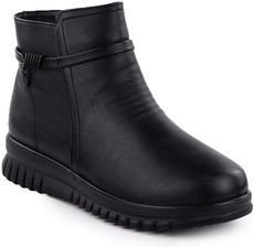 Zdjęcie Botki damskie na platformie czarne Potocki 25-16356 - Sompolno