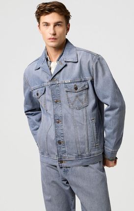 MESKA KURTKA JEANSOWA WRANGLER ANTI FIT JACKET LIGHT ICE 112371446