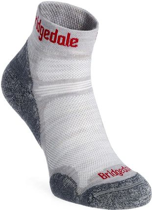 Skarpety turystyczne Bridgedale Hike Ultralight Performance Ankle - silver/red