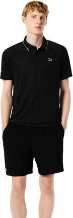 Koszulka męska Lacoste  Novak Djokovic Ultra-Dry Stretch Polo Black XXL