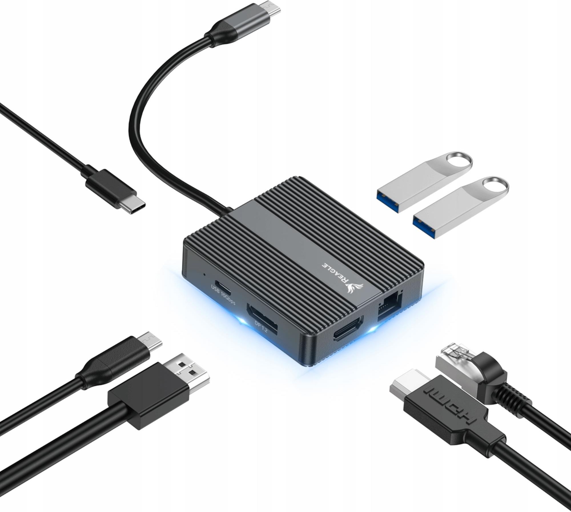 Asixxsix Adaptateur USB C Pour Lunettes AR Et Chargeur, PD3.0