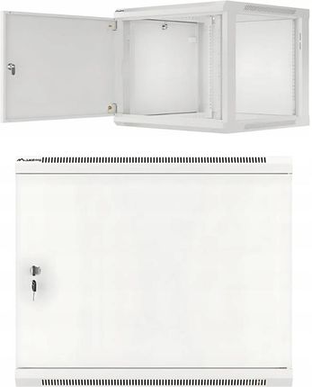 Lanberg Szafa Instalacyjna Rack Wisząca 19" 9U 600X600 Szara Drzwi Metalowe