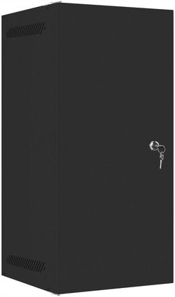 Lanberg Szafa Rack 10" 12U 280x310 Szafka Serwerowa Wisząca Czarna Drzwi Metalowe (SZAFKARACKTELEINFORMATYCZNA109U)