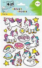 Zdjęcie Naklejki 3D Pop Up Unicorns Fun 146X240mm Happy Color - Kraśnik
