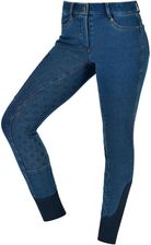 Zdjęcie Dublin Dziecięce Spodnie Jeździeckie W Dżinsie Z Pełnym Gripem Shona Niebieskie - Śrem