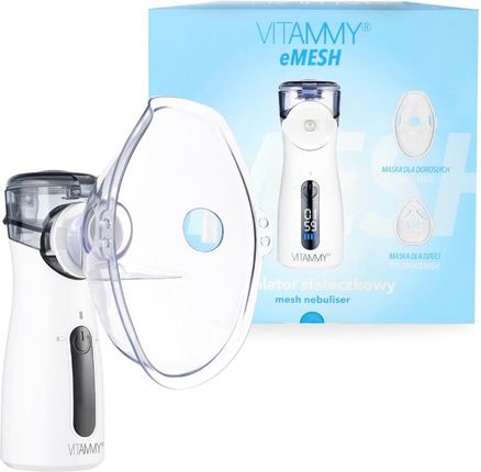 VITAMMY eMESH Inhalator siateczkowy, maska dla dzieci i dorosłych, wyświetlacz