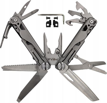 Vilks Multitool Scyzoryk Wielofunkcyjny Zestaw Nierdzewny Survival