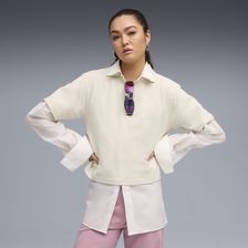 Zdjęcie Puma Damska Koszulka Polo Class O Luźnym Kroju Beżowe - Libiąż