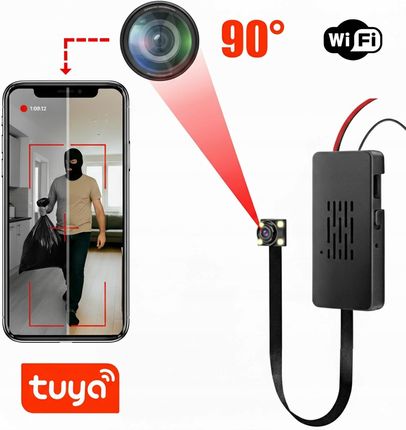 MINI KAMERA SZPIEGOWSKA PREMIUM UKRYTA W NOCY 90° WIFI CZUJNIK RUCHU DIODY