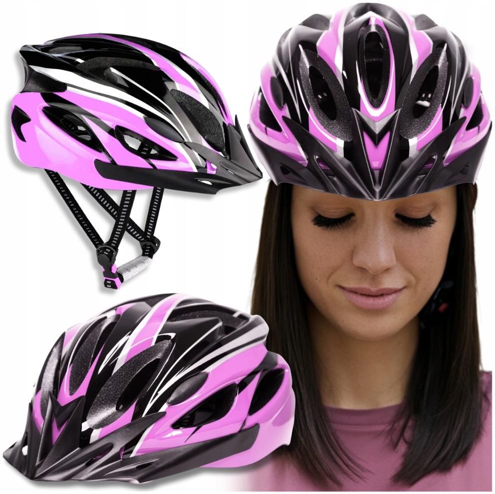 Ercole Kask Rowerowy Damski Szosowy Mtb Regulowany Na Rower Rolki ...