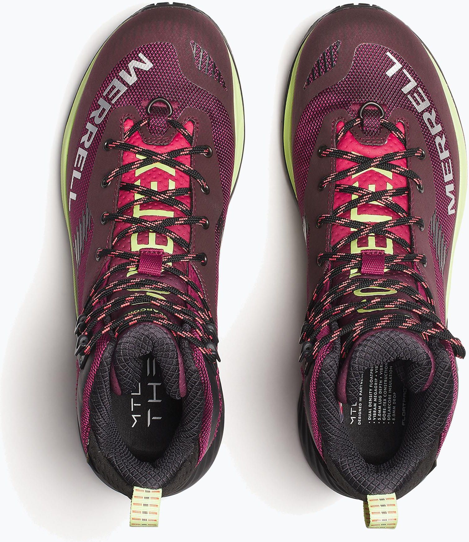 Buty trekkingowe Merrell Mtl Thermo Rogue 4 Mid Gtx Crismon Bordowy ...