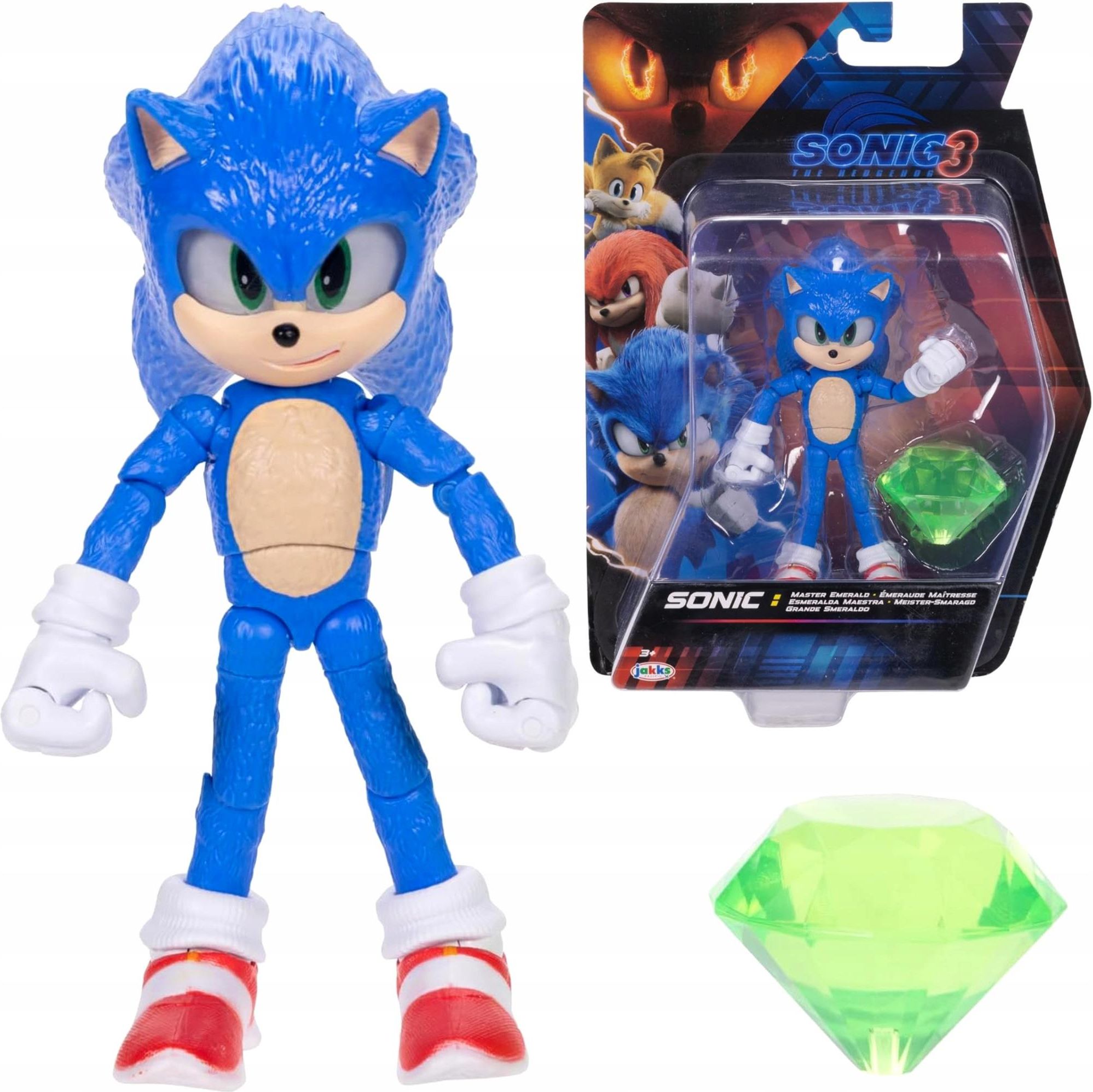 Jakks Pacific Figurka Sonic 3 The Hedgehog 12 cm + szmaragd - Ceny i ...
