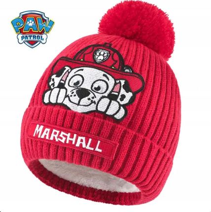 CZAPKA dla dziecka MARSHALL zimowa ciepła PSI PATROL z futrem chłopięca