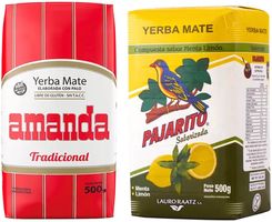 Zdjęcie Zestaw Yerba Mate Amanda Elaborada + Pajarito Limon 2x500g 1kg - Sułkowice