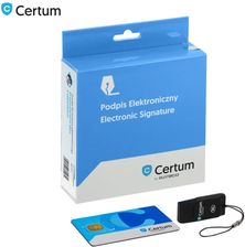 Zdjęcie Qualified electronic signature CERTUM with Mini card and reader valid for 3 years - Jaworzyna Śląska