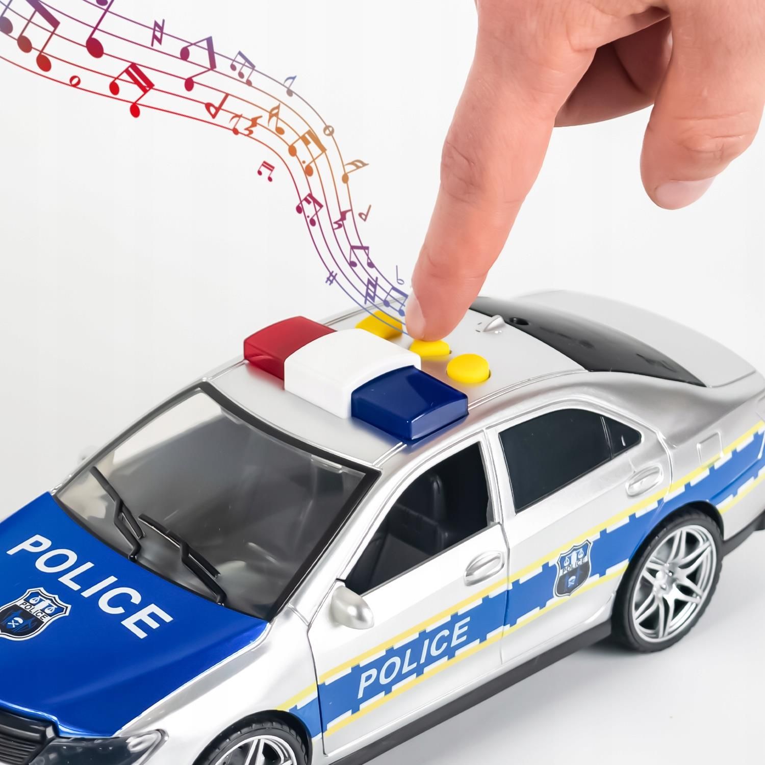 polizeiauto spielzeug mit sirene Celman Radiowóz Policyjny Duże Auto Policja Z Dźwiękiem I Efektami