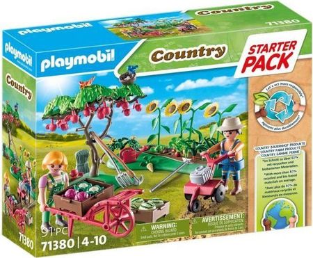 Playmobil 71380 Zestaw Startowy Ogród Warzywny Country Z Dwiema Figurkami I Mnóstwem Akcesoriów