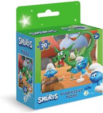 Zdjęcie Dodo Puzzle 20 Smerfy Zabawa W Chowanego Ze Smokiem - Stopnica