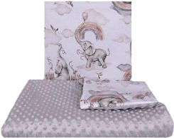 Zdjęcie 123Baby Pościel Minky 2-Elementowa Kołderka I Poduszka 100X75/35X30Cm - Czyżew