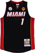 Zdjęcie Mitchell & Ness Koszulka Miami Heat Authentic Chris Bosh Road Finals 2012/13 Czarne - Solec Kujawski