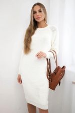 Zdjęcie Sukienka sweterkowa ECRU - Uniwersalny - Bełchatów