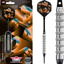 Zdjęcie Rzutki lotki dart Bull's Chaos Orange 90% soft 20g - Kęty